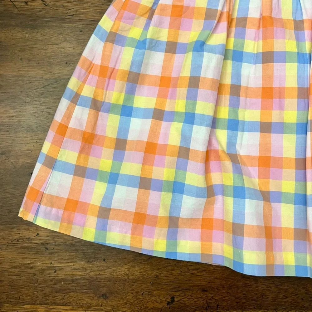 Janie and Jack Plaid Smocked Dress Sz 8 EUC - Picture 5 of 8